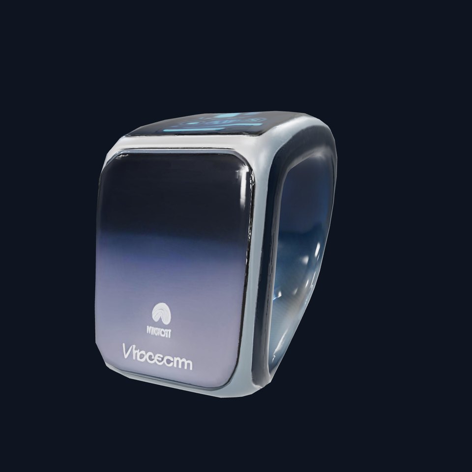 Futuristic Smart Bracelet Model Pack with Interactive Display